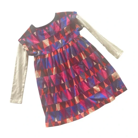 Tea Collection Geometric Layered Dress size 6 - Picture 8 of 9